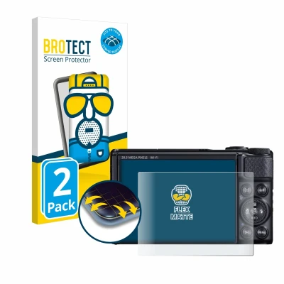 Afbeelding van BROTECT Screenprotector voor Canon PowerShot SX740 HS / Lite Folie Beschermfolie matte volledig dekking (2 Stuks)