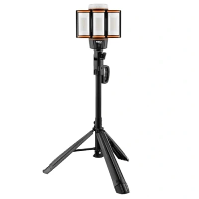 Afbeelding van NEO TOOLS Draadloze werklamp 5000 lm, IP44, in hoogte verstelbaar tot 200 cm, oplaadbare bouwlamp met statief, werktijd 15 uur, werkmogelijkheid