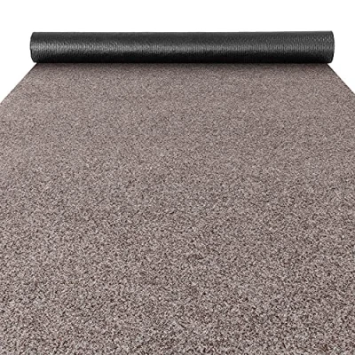 Afbeelding van ANRO Poet Deurmat, tapijt, loper, vuilvang mat voor binnen en buiten, hal of entree, 100 x 140 cm, beige