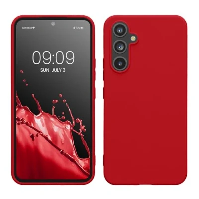 Afbeelding van kwmobile telefoonhoesje geschikt voor Samsung Galaxy A54 5G Hoesje smartphone Back cover in klassiek rood
