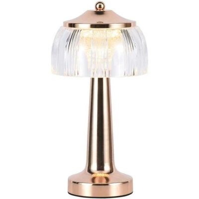 Afbeelding van V TAC VT 1048 FG Gouden Oplaadbare tafellamp Frans IP20 1W 55 Lumen 3IN1