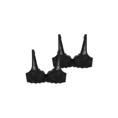 Afbeelding van Triumph 2PACK Beugel BH, Dames, Maat: 95C, Black
