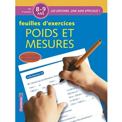 Afbeelding van Les devoirs Feuilles d&#039;ex. Poids et mesures (8 9 a.)