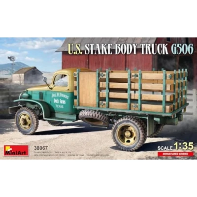 Afbeelding van 1:35 MiniArt 38067 U.S. Stake Body Truck G506 Plastic Modelbouwpakket