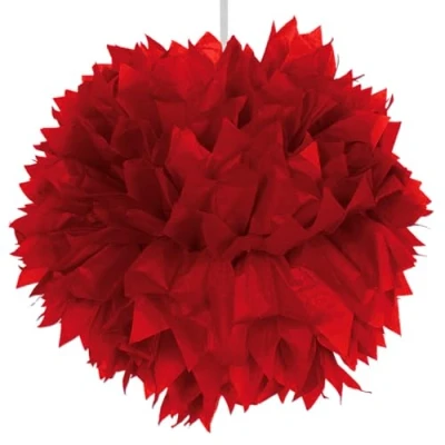 Afbeelding van Pompom rood per stuk