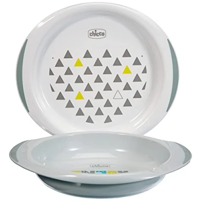 Afbeelding van Chicco, Kinderservies + bestek, Bordenset