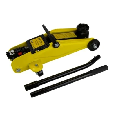 Afbeelding van AA AA3282 Rolkrik, 2 ton, voor auto&#039;s/voertuigen, TÜV/GS gecertificeerd, inclusief etui/handleiding (mogelijk niet beschikbaar in het Nederlands), zwart en geel, 135 mm tot 330