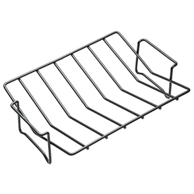Afbeelding van KC BLUE V vormige grill, antiaanbaklaag, roestvrij staal, zwart, 30 x 21 7 cm