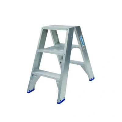 Afbeelding van Solide dubbele trapladder 2x3 treden