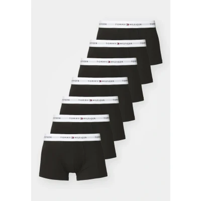 Afbeelding van Tommy Hilfiger Signature Trunk 7 PACK Boxerbriefs, Heren, Maat: Small, Black