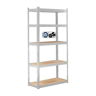 Afbeelding van AREBOS Stellingkast Opbergrek 5 Planken 875 kg Draagkracht 90x40x180 cm Metaal/MDF te gebruiken als werkbank