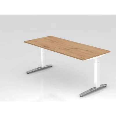 Afbeelding van XTRA XB 19 WC Bureau 180 x 80 Tafelhoogte I In hoogte verstelbaar Knoestige Eiken