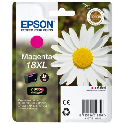 Afbeelding van EPSON 18XL inktcartridge magenta high capacity 6.6ml 450 paginas 1 pack RF AM blister