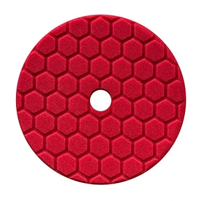 Afbeelding van Chemical Guys Hex Logic Quantum Polijstpad 150mm ROOD Ultra Light Finishing