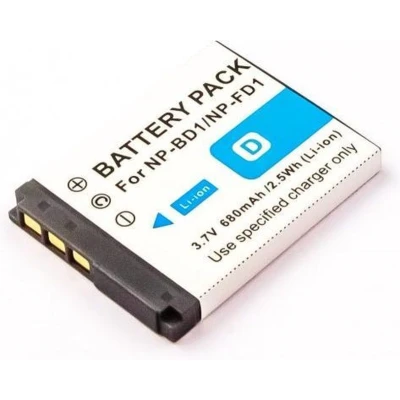 Afbeelding van AccuCell batterij geschikt voor Sony Cybershot DSC T75, 750mAh