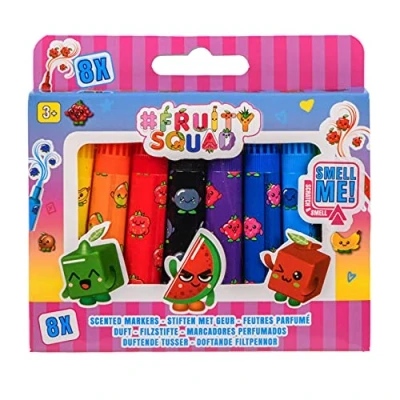 Afbeelding van 8 fruitysquad mini stiftjes geur 60350
