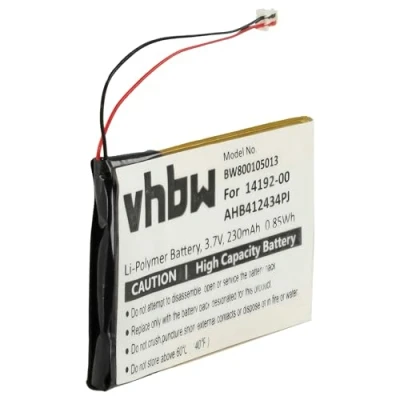 Image de vhbw Batterie 230mAh (3.7V) pour casque audio Bluetooth Jabra Pro 9400, 9450, 9460, 9465, 9470 remplace 14192 00, AHB412434PJ.