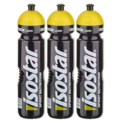 Afbeelding van Isostar Sport Drinkfles 1000 ml, BPA vrij, waterfles voor hardlopen, fietsen, fitnessstudio, wandelen, praktisch en waterdicht, push &amp; pull sluiting (3 x ml)