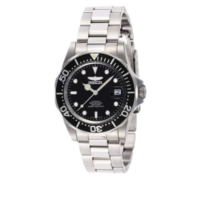 Afbeelding van Invicta Pro Diver Automatisch herenhorloge van roestvrij staal 40 mm, zilver/zwart