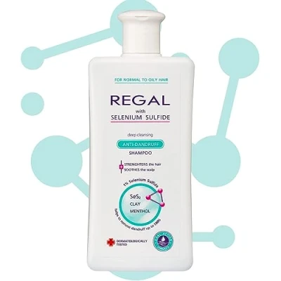 Afbeelding van Regal Anti Roos Shampoo Diep Reinigend met Selenium Sulfide voor Normaal en Vet Haar 200ml