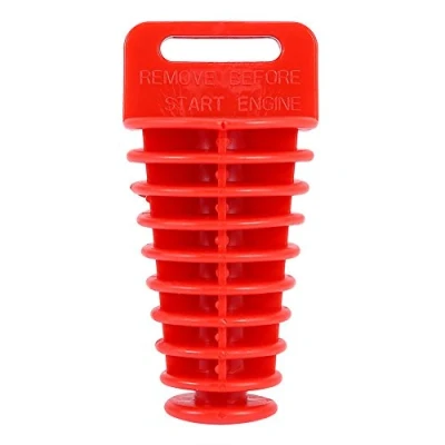 Afbeelding van Uitlaatdemper Wasplug Uitlaatpijp Staart Stopcontact Universele Rubber Afvoerplug Rood