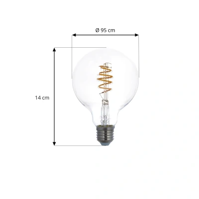 Afbeelding van LUUMR Smart LED E27 G95 4.9W helder ZigBee Hue
