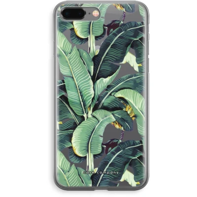 Afbeelding van Case Company® hoesje geschikt voor iPhone 8 Plus Bananenbladeren Soft Cover Telefoonhoesje Bescherming aan alle Kanten en Schermrand