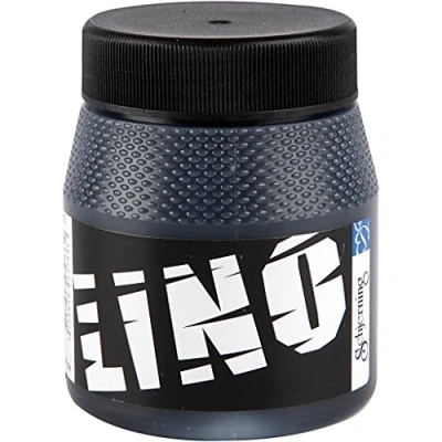Afbeelding van Linoleum verf, 250 ml, zwart