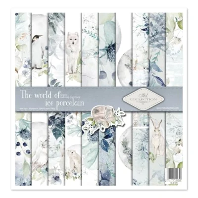 Afbeelding van ITD Collection scrapbooking verpakking, 30 x cm, papier, decoupage, decoratie, decorpapier, karton, 310 320 mm (de wereld van ijs porselein) (SLS020)