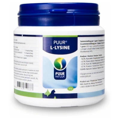 Afbeelding van Puur Natuur L Lysine Hond En Kat 50 GR