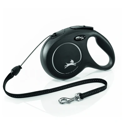 Afbeelding van Flexi Rollijn Classic Cord Zwart M 8 MTR (218148)