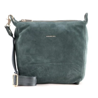 Afbeelding van MANDARINA DUCK Leren Schoudertas Mellow Velvet Crossover Balsamic Green Petrol