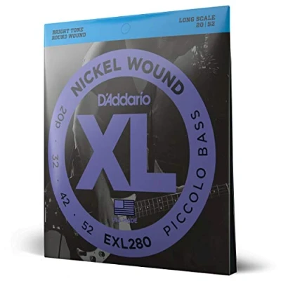 Afbeelding van D&#039;Addario EXL280 Nickel Wound Piccolo Bass 20 52 Long Scale