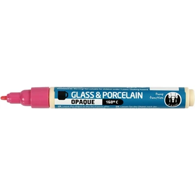 Afbeelding van Glas en Porseleinstift Dekkend Roze