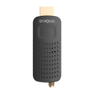 Afbeelding van STRONG SRT82 HDMI Stick DVB T2 Decoder compatibel met HEVC265 receiver/tuner TV opnamefunctie (HDMI, Scart, USB, Dolby Digital Plus) zwart