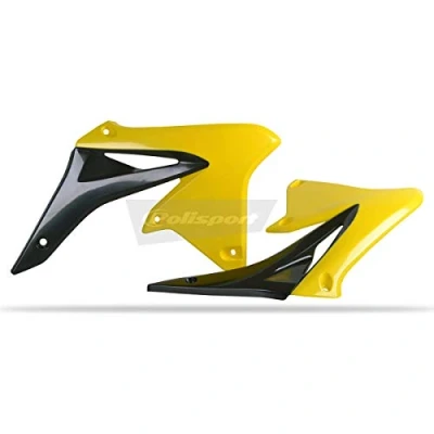 Afbeelding van Polisport Radiateurkappen Suzuki RMZ250 2010 2018 Zwart / Geel