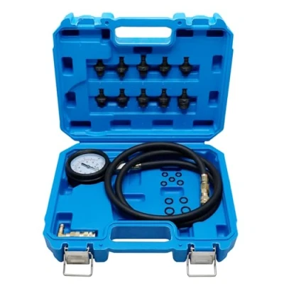 Afbeelding van CCLIFE Oliedrukregelaar 1 manometer 0 tot 10 bar met drukontlasting