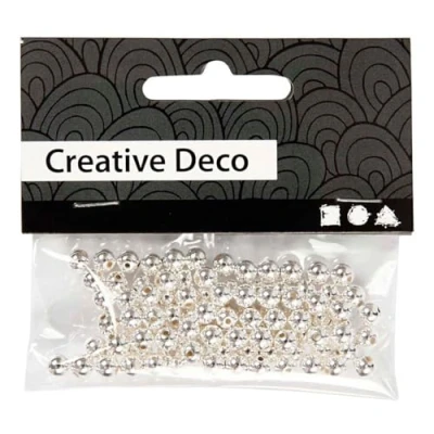 Afbeelding van Kralen Creative Deco 100 Stuks Zilver