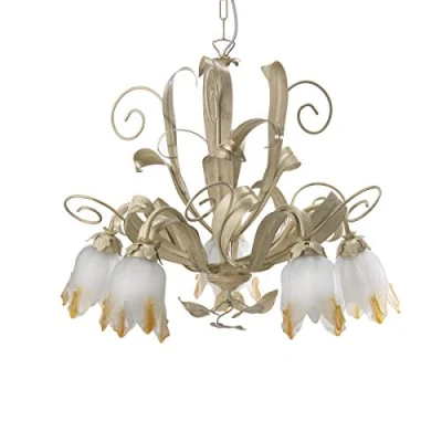 Afbeelding van Kroonluchter Elena in Florentijnse stijl 5 lamps