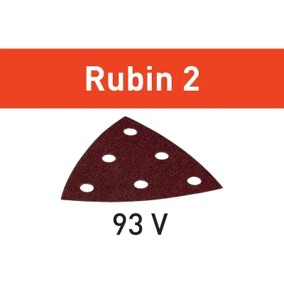 Image de FESTOOL STF V93/6 P40 RU2/50 Papier de verre Rubin 2, grain 40 (50 pcs) 499161