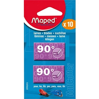 Afbeelding van Maped Vervangmesjes Voor Matcutter 90, Blister Van 10 Stuks Vervangmessen