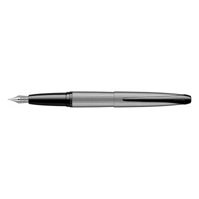 Afbeelding van Cross ATX vulpen (veer M, gefreesd diamantpatroon) geborsteld chroom
