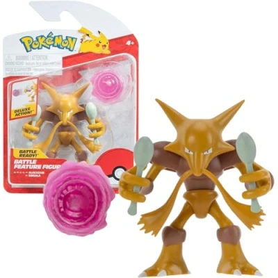 Afbeelding van Pokemon speelgoedfiguur 11 cm Alakazam figuur nieuw 2024 officieel gelicentieerd speelgoed
