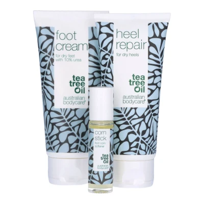 Afbeelding van Australian Bodycare Pakket met 3 Producten voor de Verzorging van Likdoorns Tegen en Eelt op Voeten