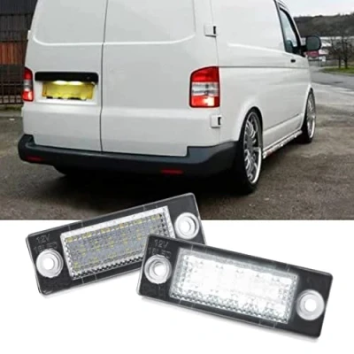 Afbeelding van DHCN 2 stuks LED nummerplaat lamp voor V W p assat B5.5 Caddy MK3 g olf t ransporter T5 T6 ouran j etta Syncro