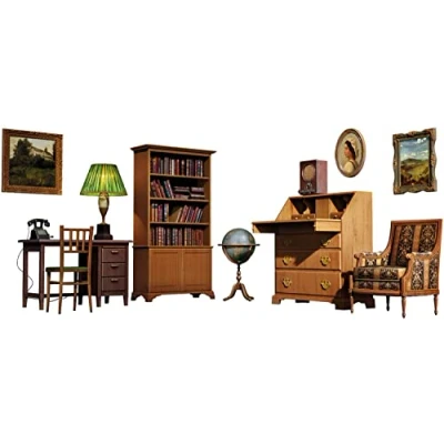 Afbeelding van 1:35 MiniArt 35644 Home Office Interior Diorama Plastic Modelbouwpakket