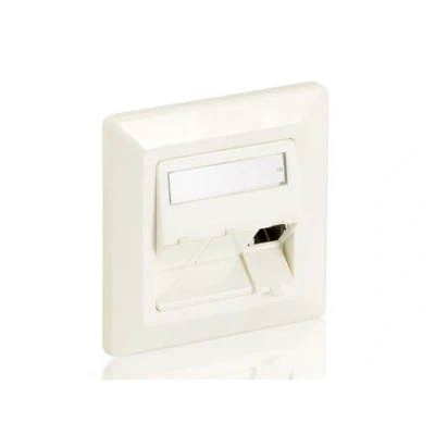 Image de Digital Data Plaque murale encastrable blanc pur 3 ports