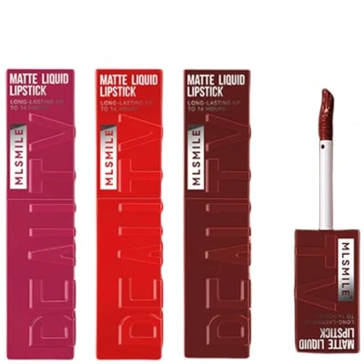 Afbeelding van KTouler 3 stuks vloeibare lippenstiften, mat, fluweel, glad, nude, waterdicht, hydraterend, duurzaam, met geschenkdoos (B)