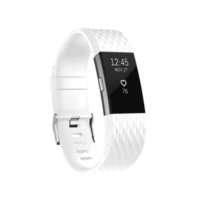 Afbeelding van Fitbit Charge 2 siliconen bandje Maat: Small Wit