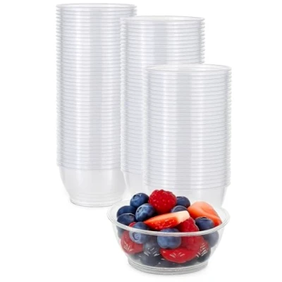 Afbeelding van MATANA 40 Transparante Dessertschalen, Kleine Kunststof Schalen voor Kinderverjaardag, Picknick, Bruiloften 180ml Stabiel &amp; Herbruikbaar
